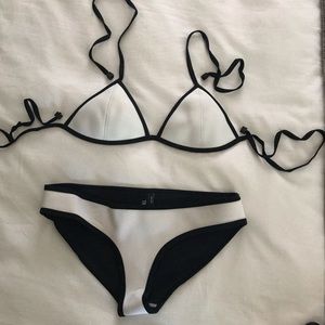 white TRIANGL bikini size medium